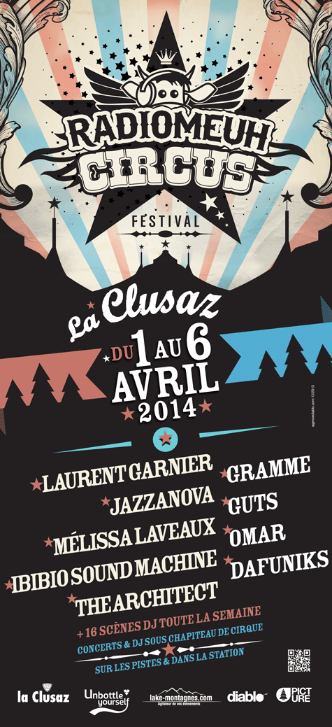 affiche Radiomeuh Circus Festival 2014